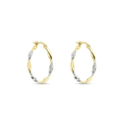 Histoire d'Or Créoles Eleanie Fil Vrille Or Bicolore* Boucles D'Oreilles|Boucles D'Oreilles Créoles