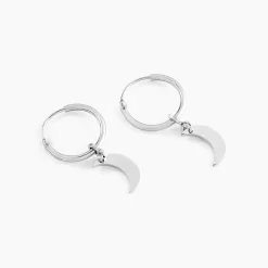 Histoire d'Or Créoles Elvyn Argent Blanc* Boucles D'Oreilles|Boucles D'Oreilles Fantaisie