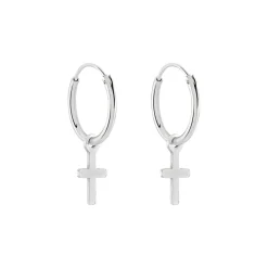 Histoire d'Or Créoles Elvyn Argent Blanc* Boucles D'Oreilles|Boucles D'Oreilles Fantaisie