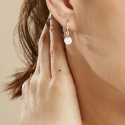 Histoire d'Or Créoles Elvyn Argent Blanc* Boucles D'Oreilles|Boucles D'Oreilles Fantaisie