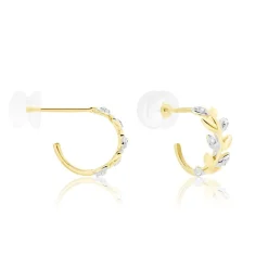 Online Histoire d'Or Créoles Emelyne Or Jaune Diamant