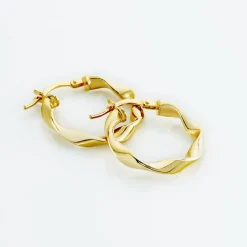 Histoire d'Or Créoles Falbala Or Jaune* Boucles D'Oreilles|Boucles D'Oreilles Créoles