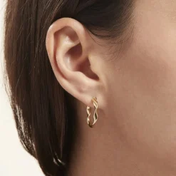 Histoire d'Or Créoles Falbala Or Jaune* Boucles D'Oreilles|Boucles D'Oreilles Créoles