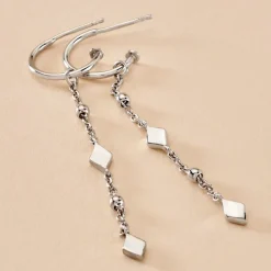 Clearance Histoire d'Or Créoles Fancy Argent Blanc