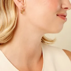 Histoire d'Or Créoles Fino Acier Jaune* Boucles D'Oreilles|Boucles D'Oreilles Fantaisie