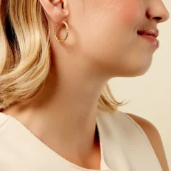 Histoire d'Or Créoles Gavrel Or Jaune* Boucles D'Oreilles|Boucles D'Oreilles Créoles