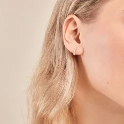 Histoire d'Or Créoles Gemariah Or Jaune Diamant Synthétique* Boucles D'Oreilles|Boucles D'Oreilles Créoles