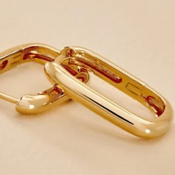 Histoire d'Or Créoles Githa Plaqué Or Jaune* Boucles D'Oreilles|Boucles D'Oreilles Créoles