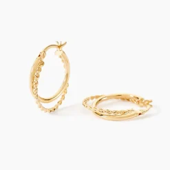 Histoire d'Or Créoles Hamish Or Jaune* Boucles D'Oreilles|Boucles D'Oreilles Créoles