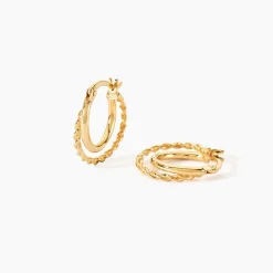 Histoire d'Or Créoles Hamish Or Jaune* Boucles D'Oreilles|Boucles D'Oreilles Créoles