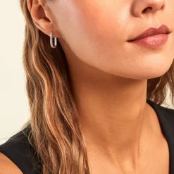 Sale Histoire d'Or Créoles Hari Argent Argenté argent blanc