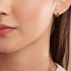 Hot Histoire d'Or Créoles Harmonie or jaune saphir