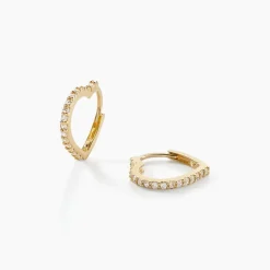 Histoire d'Or Créoles Hartwig Or Jaune Oxyde De Zirconium