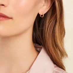 Histoire d'Or Créoles Hartwig Or Jaune Oxyde De Zirconium