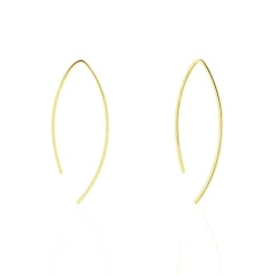 Histoire d'Or Créoles Helle Amande Or Jaune* Boucles D'Oreilles|Boucles D'Oreilles Créoles