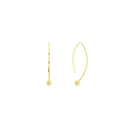 Histoire d'Or Créoles Helle Amande Or Jaune* Boucles D'Oreilles|Boucles D'Oreilles Créoles