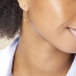 Histoire d'Or Créoles Helle Amande Or Jaune* Boucles D'Oreilles|Boucles D'Oreilles Créoles