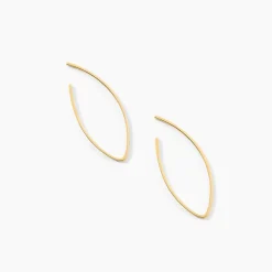 Histoire d'Or Créoles Helle Amande Or Jaune* Boucles D'Oreilles|Boucles D'Oreilles Créoles