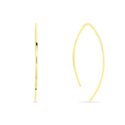 Histoire d'Or Créoles Helle Amande Or Jaune* Boucles D'Oreilles|Boucles D'Oreilles Créoles