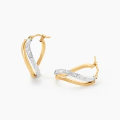 Histoire d'Or Créoles Hepsie Or Bicolore* Boucles D'Oreilles|Boucles D'Oreilles Créoles