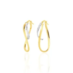 New Histoire d'Or Créoles Hepsie Or Bicolore