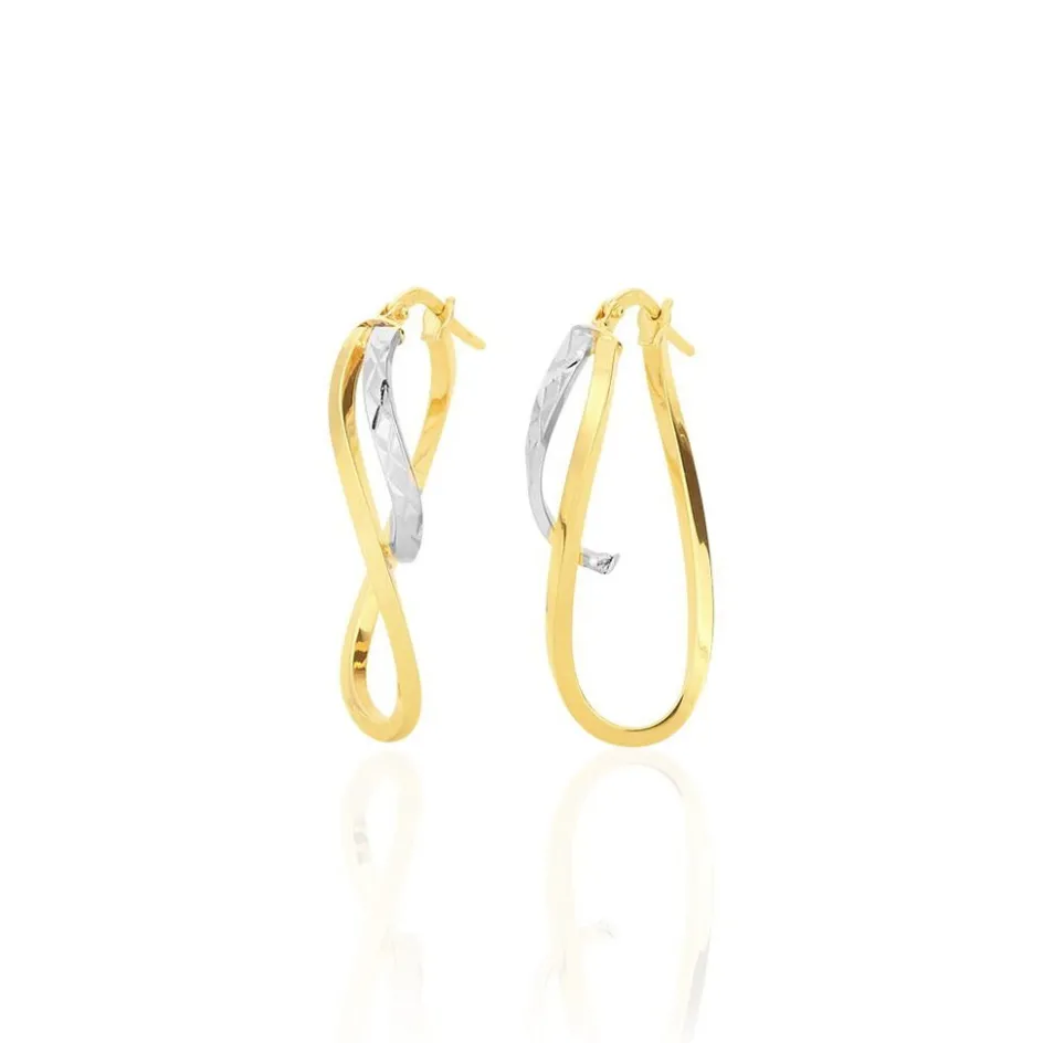 New Histoire d'Or Créoles Hepsie Or Bicolore