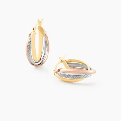 Histoire d'Or Créoles Hermande Or Tricolore