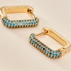 Online Histoire d'Or Créoles Ileen Plaqué Or Jaune Autres Pierres