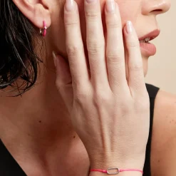 Histoire d'Or Créoles Infini Pop Argent Blanc Oxyde De Zirconium* Boucles D'Oreilles|Boucles D'Oreilles Fantaisie