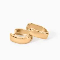 Hot Histoire d'Or Créoles Juno Plaqué Or Jaune