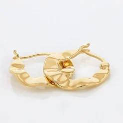 Histoire d'Or Créoles Keara Plaqué Or Jaune* Boucles D'Oreilles|Boucles D'Oreilles Fantaisie