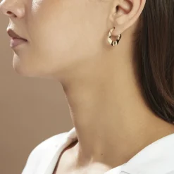 Histoire d'Or Créoles Keara Plaqué Or Jaune* Boucles D'Oreilles|Boucles D'Oreilles Fantaisie