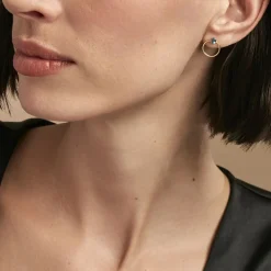 Clearance Histoire d'Or Créoles Kip Or Jaune Topaze or jaune topaze bleu london