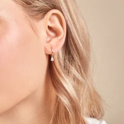 Histoire d'Or Créoles Kirstin Or Jaune Diamant Synthétique* Boucles D'Oreilles|Boucles D'Oreilles Créoles