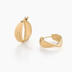 Histoire d'Or Créoles Kuma Plaqué Or Jaune* Boucles D'Oreilles|Boucles D'Oreilles Fantaisie