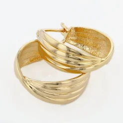 Histoire d'Or Créoles Kuma Plaqué Or Jaune* Boucles D'Oreilles|Boucles D'Oreilles Fantaisie