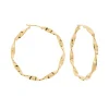 Histoire d'Or Créoles Lenna Torsadée Plaqué Or Jaune* Boucles D'Oreilles|Boucles D'Oreilles Fantaisie
