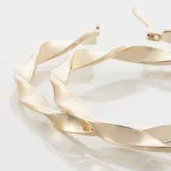 Histoire d'Or Créoles Lenna Torsadée Plaqué Or Jaune* Boucles D'Oreilles|Boucles D'Oreilles Fantaisie