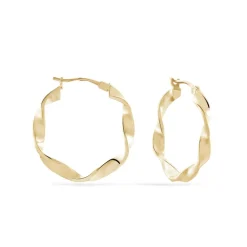 Outlet Histoire d'Or Créoles Lenna Torsadée Plaqué Or Jaune