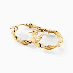 Histoire d'Or Créoles Lexus Or Jaune* Boucles D'Oreilles|Boucles D'Oreilles Créoles