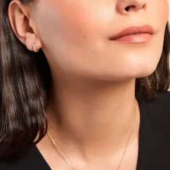 Histoire d'Or Créoles Liah Plaque Or Jaune Oxyde De Zirconium* Boucles D'Oreilles|Boucles D'Oreilles Fantaisie