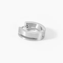 Histoire d'Or Créoles Line Acier Blanc* Boucles D'Oreilles|Boucles D'Oreilles Fantaisie