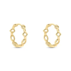 Histoire d'Or Créoles Linka Plaqué Or Jaune* Boucles D'Oreilles|Boucles D'Oreilles Fantaisie