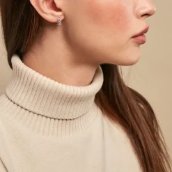 New Histoire d'Or Créoles Linkki Argent Blanc