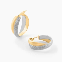 Histoire d'Or Créoles Lolly Or Bicolore* Boucles D'Oreilles|Boucles D'Oreilles Créoles