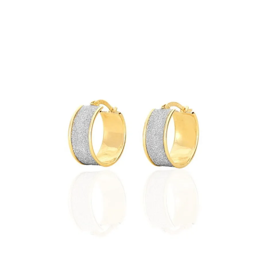 Clearance Histoire d'Or Créoles Lolly Or Bicolore