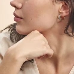 Clearance Histoire d'Or Créoles Lolly Or Bicolore