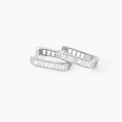 Histoire d'Or Créoles Louiselle Argent Blanc Oxyde De Zirconium