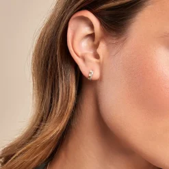 Histoire d'Or Créoles Mack Or Jaune Diamant