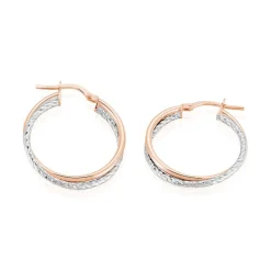 Discount Histoire d'Or Créoles Maelia Or Bicolore